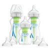 Dr. Brown's Σετ Πλαστικά Μπιμπερό Options+ Baby Bottle Starter Kit Κατά των Κολικών με Θηλή Σιλικόνης 270ml για 0+ μηνών 12τμχ WB 03606
